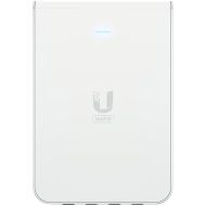 UniFi6 In-Wall. Wall-mounted WiFi 6 access point with a built-in PoE switch.