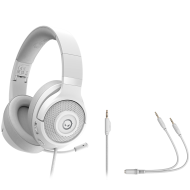 LORGAR Noah 101, Gaming headset with microphone, 3.5mm jack connection, cable length 2m, foldable design, PU leather ear pads, size: 185*195*80mm, 0.245kg, white