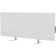 AENO Premium Eco Smart Heater, 700W, Tempered glass, Infrared+convection heating type, Led display Plug type: Europe (E/F type), WHITE