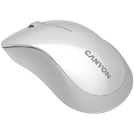 CANYON MW-11, 2.4 GHz  Wireless mouse ,with 3 buttons, DPI 1200, Battery:AAA*2pcs  ,pearl white grey67*109*38mm 0.063kg