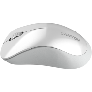 CANYON MW-11, 2.4 GHz  Wireless mouse ,with 3 buttons, DPI 1200, Battery:AAA*2pcs  ,pearl white grey67*109*38mm 0.063kg