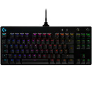 LOGITECH G PRO TKL Corded Mechanical Gaming Keyboard - BLACK - US INT'L - USB - CLICKY
