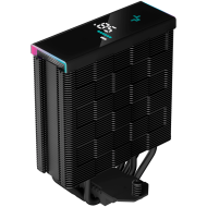 DeepCool AK400 Digital, CPU Air Cooler, 1x120mm FK120 PWM Fan, Digital Display, ARGB, TDP 220W, 4 Heatpipes, Black, LGA1700/1200/115x, AMD AM5/AM4, 126x97x156 mm(LxWxH), 3Y, R-AK400-BKADMN-G