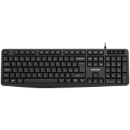 CANYON Wired Keyboard, 104 keys, USB2.0, Black, cable length 1.5m, 443*145*24mm, 0.37kg, Bulgarian