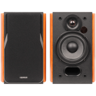 Edifier R1380DB 2.0 Bookshelf Speakers, BT V5.1, Optical, Coaxial, RCA, 1-inch Tweeters, 4-inch Drivers, 42W (RMS), Control Knobs and Remote Control, Brown