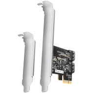 Axagon Two-channel SATA III PCI-Express controller with two internal SATA port outputs. Standard & Low profile.