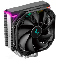 DeepCool AS500, CPU Air Cooler, 1x140mm PWM Fan, Addressable RGB LED, Intel LGA2066/2011-v3/2011/1700/1200/1151/1150/1155, AMD AM5/AM4, 142×98×164 mm(L×W×H) R-AS500-BKNLMN-G