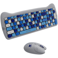 CANYON HSET-W6 EN Keyboard+Mouse Kitty Edition AAA+АА Wireless Blue