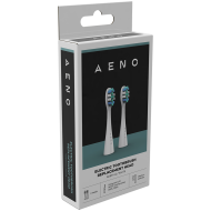 AENO Replacement toothbrush heads, White, Dupont bristles, 2pcs in set (for ADB0001S/ADB0002S)