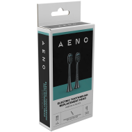 AENO Replacement toothbrush heads, Black, Dupont bristles, 2pcs in set (for ADB0004/ADB0006 and ADB0003/ADB0005)