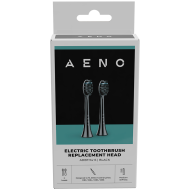 AENO Replacement toothbrush heads, Black, Dupont bristles, 2pcs in set (for ADB0004/ADB0006 and ADB0003/ADB0005)