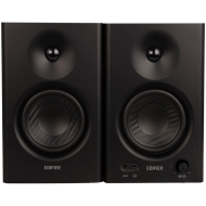 Edifier MR4 Active Studio Monitors, RCA, AUX, TRS, 1-inch Tweeters, 4-inch Woofers, 42W (RMS), Control Knob, Black