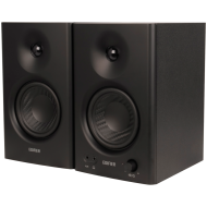Edifier MR4 Active Studio Monitors, RCA, AUX, TRS, 1-inch Tweeters, 4-inch Woofers, 42W (RMS), Control Knob, Black
