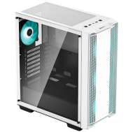 DeepCool CC560 WH V2, Mid Tower, Mini-ITX/Micro-ATX/ATX, 1xUSB3.0, 1xUSB2.0, 1xAudio, 4x120mm Pre-Installed LED Fans, Tempered Glass, Mesh Panel, White