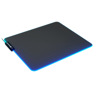 COUGAR Neon, RGB Gaming Mouse Pad, HD Texture Design, Stitched Lighting Border + 4mm Thickness, Wave-Shaped Anti-Slip Rubber Base, Cloth / Nature Rubber, 350 x 300 x 4 mm