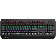 CANYON Hazard GK-6, Wired multimedia gaming keyboard with lighting effect, 108pcs rainbow LED, Numbers 104keys, EN double injection layout, cable length 1.8M, 450.5*163.7*42mm, 0.90kg, color black