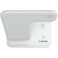 CANYON wireless charger WS-302 15W 3in1 White