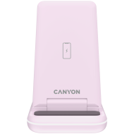 CANYON wireless charger WS-304 15W 3in1 Iced Pink