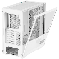 DeepCool CH560 Digital WH, Mid Tower, Mini-ITX/Micro-ATX/ATX/E-ATX, 1xUSB3.0, 1xType-C, 1xAudio, 3x140mm+1x120mm Pre-Installed ARGB Fans, Tempered Glass, Mesh Panels, Dual-Status Digital Display, GPU Support Arm, White, R-CH560-WHAPE4D-G-1
