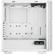 DeepCool CH560 Digital WH, Mid Tower, Mini-ITX/Micro-ATX/ATX/E-ATX, 1xUSB3.0, 1xType-C, 1xAudio, 3x140mm+1x120mm Pre-Installed ARGB Fans, Tempered Glass, Mesh Panels, Dual-Status Digital Display, GPU Support Arm, White, R-CH560-WHAPE4D-G-1