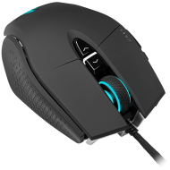 CORSAIR M65 RGB ULTRA, Backlit RGB LED, Optical, Silver ALU, Black