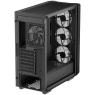 DeepCool CC560 MESH V2, Mid Tower, Mini-ITX/Micro-ATX/ATX, 2xUSB3.0, 1xAudio, 4x120mm Pre-Installed ARGB Fans, Tempered Glass, Mesh Panel, Black, R-CC560-BKAMA4-G-2