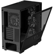 DeepCool CH560 Digital, Mid Tower, Mini-ITX/Micro-ATX/ATX/E-ATX, 1xUSB3.0, 1xType-C, 1xAudio, 3x140mm + 1x120mm Pre-Installed ARGB Fans, Tempered Glass, Mesh Panels, Dual-Status Digital Display, GPU Support Arm, Black, R-CH560-BKAPE4D-G-1