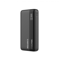 CANYON Power Bank PB-240, 25000mAh PD140W display power bank,Size160.0x82x27 mm Weight 508+-10g, Dark Grey