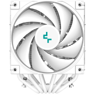 DeepCool AK620 WH, CPU Air Cooler, 2x120mm PWM FDB Fan, TDP 260W, 6 Heatpipes, White, LGA2066/2011-v3/2011/1700/1200/115x, AMD AM5/AM4, 129x138x160 mm(LxWxH), 3Y, R-AK620-WHNNMT-G-1