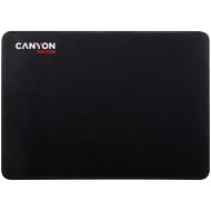CANYON MP-4, Mouse pad,350X250X3MM,Multipandex,fully black with our logo (non gaming),blister cardboard