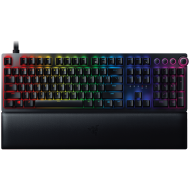 Razer Huntsman V2 Analog (Analog Switch), Optical Gaming Keyboard, US Layout, Doubleshot PBT Keycaps, Sound Dampening Foam, Razer Chroma™ RGB, Up to 8000Hz polling rate, Aluminum matte top plate