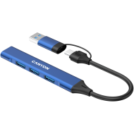 CANYON hub DS-02 4in1 USB-A/C Blue