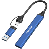 CANYON hub DS-02 4in1 USB-A/C Blue