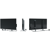 AENO Premium Eco Smart Heater, 700W, Tempered glass, Infrared+convection heating type, Led display Plug type: Europe (E/F type), BLACK