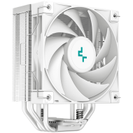 DeepCool AK400 WH, CPU Air Cooler, 1x120mm PWM Fan, TDP 220W, 4 Heatpipes, White, LGA1700/1200/115x, AMD AM5/AM4, 127x97x155 mm(LxWxH), 3Y, R-AK400-WHNNMN-G-1