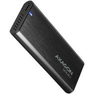 AXAGON EEM2-SBC, M.2 SATA screwless RAW box, black, SuperSpeed USB-C 10 Gbps