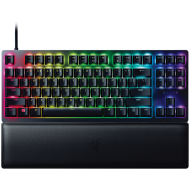 Razer Huntsman V2 Tenkeyless, Optical Gaming Keyboard (Clicky Optical Switch), US Layout, Doubleshot PBT Keycaps, Sound Dampening Foam, Razer Chroma™ RGB, Up to 8000Hz polling rate, Aluminum matte top plate