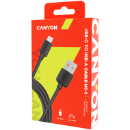 CANYON cable UC-1 USB-C 5W 1m Black