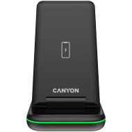 CANYON wireless charger WS-304 15W 3in1 Black