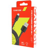 CANYON Micro USB cable, 1M, Black