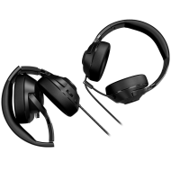 LORGAR Noah 101, Gaming headset with microphone, 3.5mm jack connection, cable length 2m, foldable design, PU leather ear pads, size: 185*195*80mm, 0.245kg, black