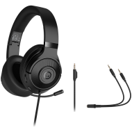 LORGAR Noah 101, Gaming headset with microphone, 3.5mm jack connection, cable length 2m, foldable design, PU leather ear pads, size: 185*195*80mm, 0.245kg, black