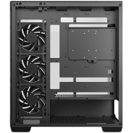 DeepCool CG580 4F V2, Mid Tower, Mini-ITX/Micro-ATX/ATX, Rear Connector support, 2xUSB3.0, 1x Type-C Gen2, 1xAudio, 3x120mm ARGB Reverse Fans, 1x120mm ARGB Fan, Tempered Glass, Mesh Panel, Black, R-CG580-BKADA4-G-2, 2Y