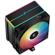DeepCool AG500 BK ARGB V2, CPU Air Cooler, 1x120mm ARGB PWM Fan, ARGB Top Cover, 6 Heatpipes, LGA 1851/1700/1200/1151/1150/1155, AMD AM5/AM4, 125x95x160 mm(LxWxH), R-AG500-BKAMMN-GJD, 2Y