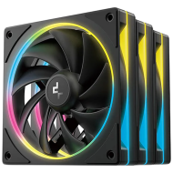 DeepCool FL12 SE 3IN1, 3x120mm ARGB Fans, 8-pin Cable, PWM, Fluid Dynamic Bearing, PBT, 3 pack, ARGB Halo, R-FL12SE-BKAPN3-G, 3Y