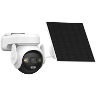 Imou AOV PT solar kit 5MP, smart full color night vision 4G+Wi-Fi IP camera,3.6mm fixed lens, 1/3'' progressive CMOS,330 Pan&90 Tilt, night vision up to 36m, H.265/H.264, Up to 15 fps Frame Rate,Micro SD up to 512GB, 8x Digital Zoom, Two-way Audio