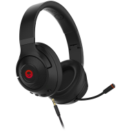 Lorgar Noah 501, gaming bluetooth headset with microphone, BT 5.3 JL7006, battery 1000mAh, type-C charging cable 0.8m, audio cable 1.5m, size:195*185*80mm, 0.28kg. Black