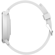 CANYON Lollypop SW-63, Smart watch, 1.3inches IPS full touch screen, Round watch, IP68 waterproof, multi-sport mode, BT5.0, compatibility with iOS and android, Silver white, Host: 25.2*42.5*10.7mm, Strap: 20*250mm, 45g