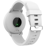 CANYON Lollypop SW-63, Smart watch, 1.3inches IPS full touch screen, Round watch, IP68 waterproof, multi-sport mode, BT5.0, compatibility with iOS and android, Silver white, Host: 25.2*42.5*10.7mm, Strap: 20*250mm, 45g