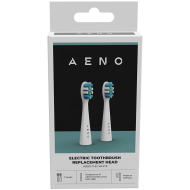 AENO Replacement toothbrush heads, White, Dupont bristles, 2pcs in set (for ADB0007/ADB0008)